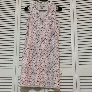 Flamingo Print Sleeveless Dress